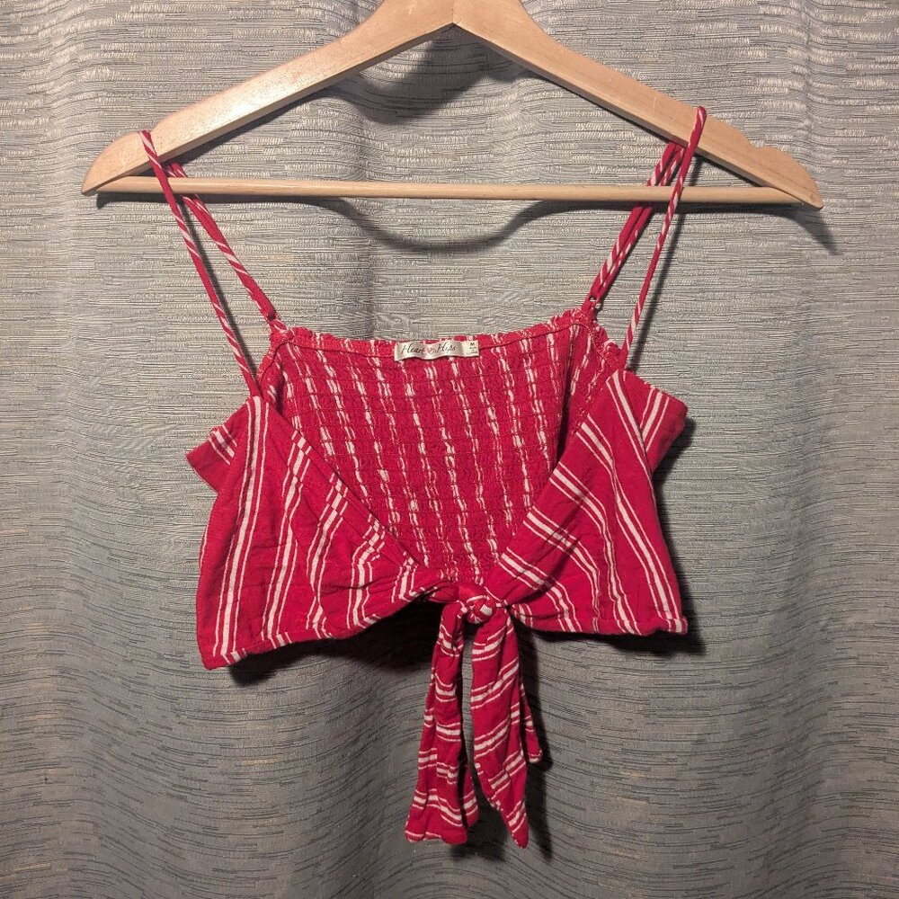 Hearts hips Red and white bustier